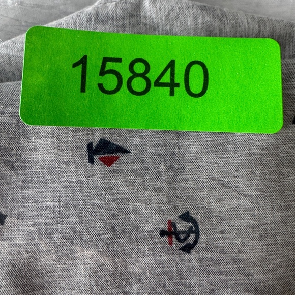 Molokai Surf Co Men's Allover Boat & Anchor Short Sleeve Button Shirt Gray Large - Picture 13 of 13